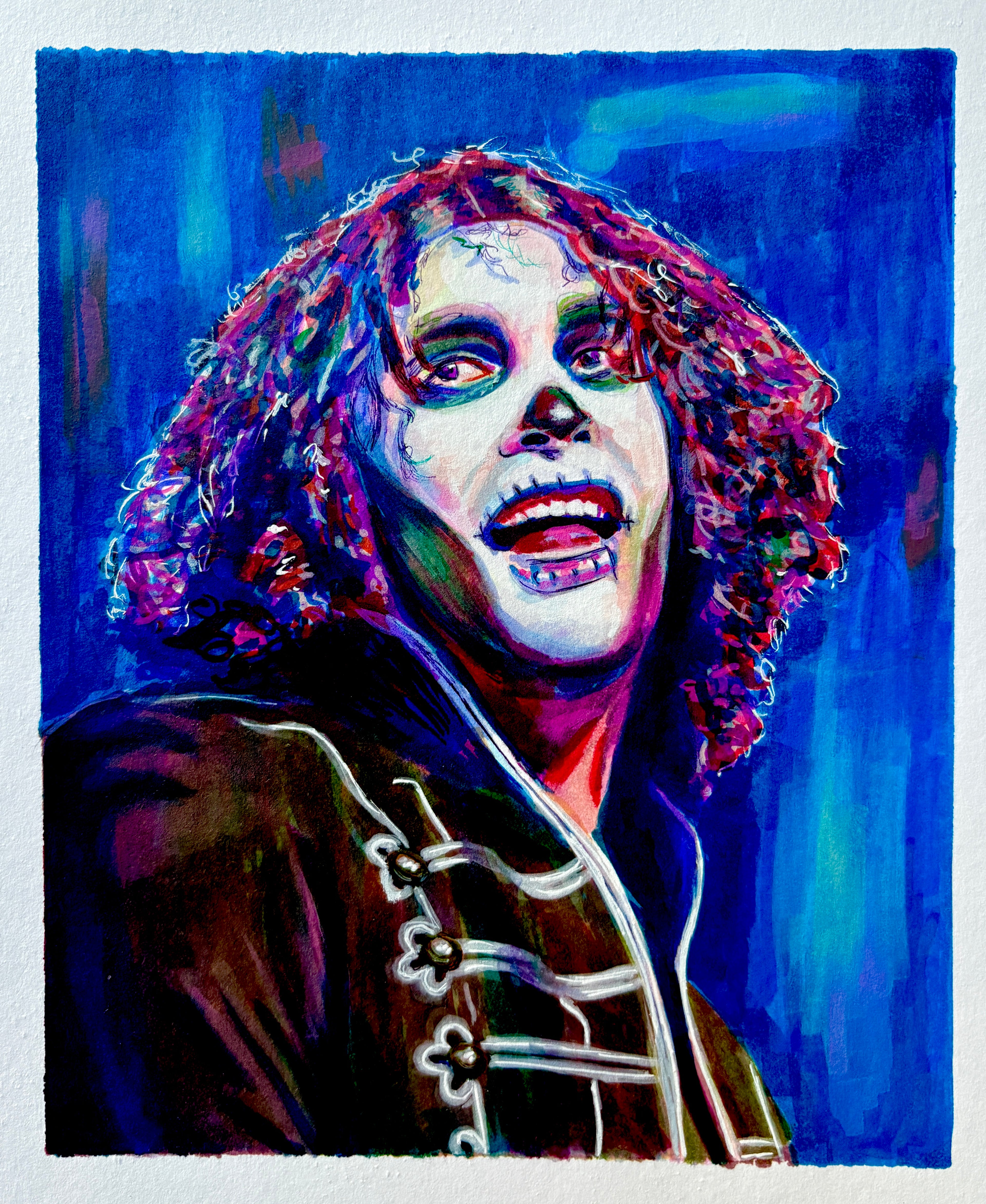 Ray Toro Skeleton Makeup Black Parade Portrait