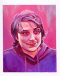 Pink Frank Iero Portrait