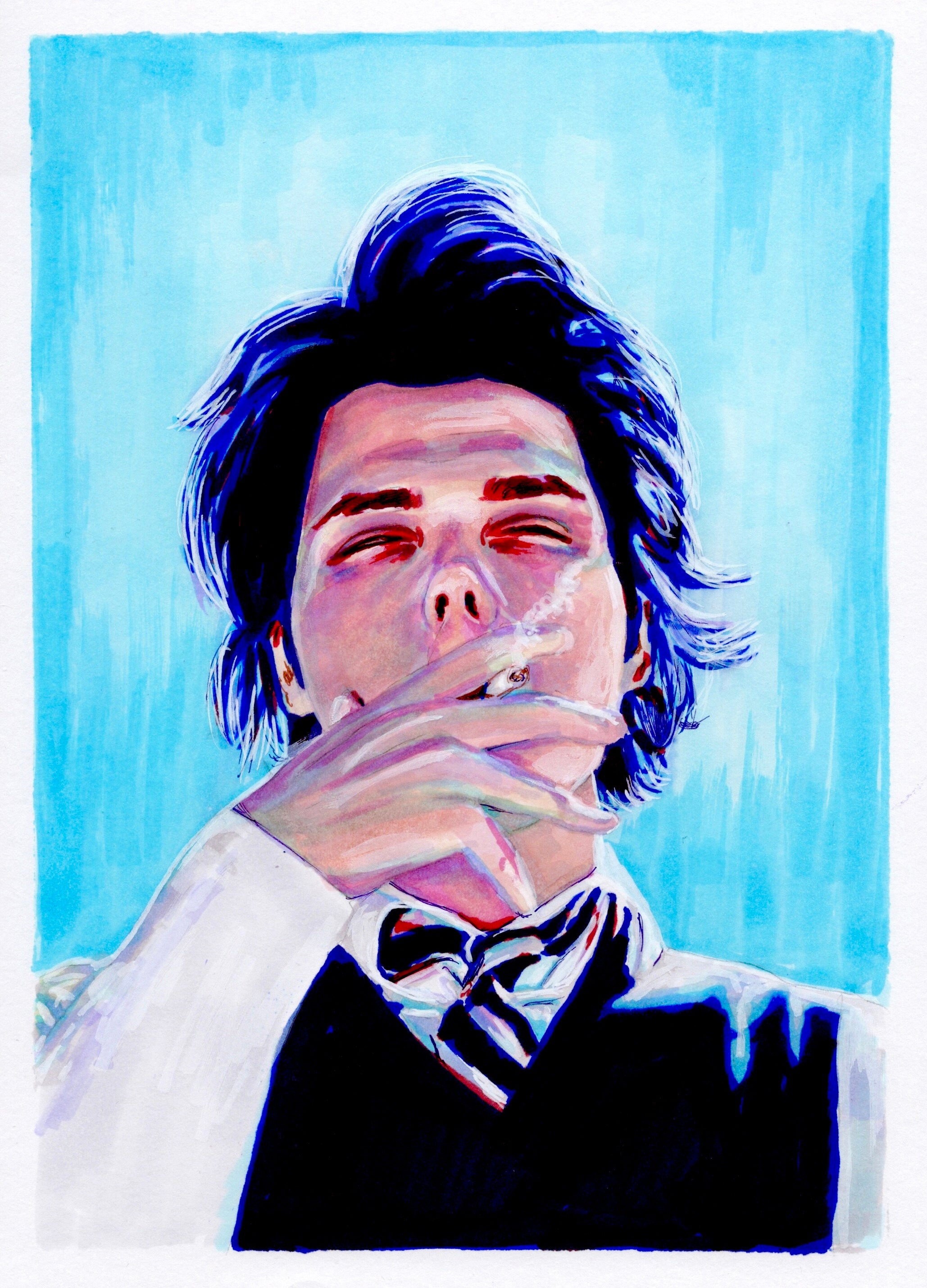 Gerard Way Smoking Portrait