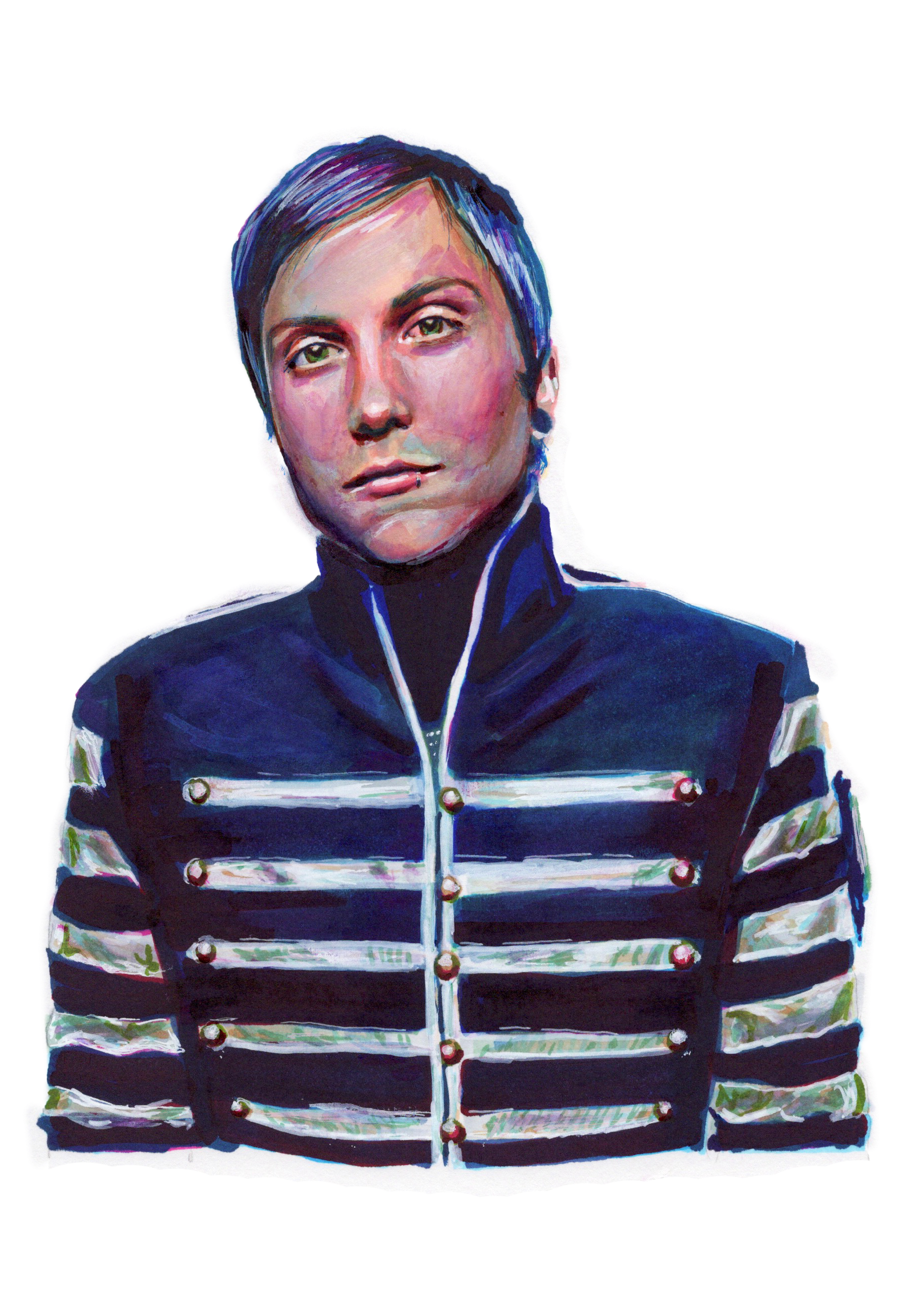 Frank Iero The Black Parade Era Portrait